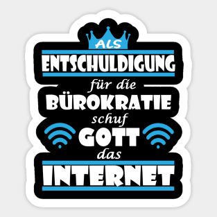 Internet Bürokratie Papierkram Digitalisierung Sticker